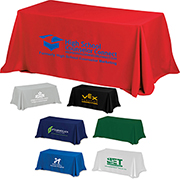 "Zenyatta Eight" 4-Sided Throw Style Table Covers & Table Throws (Spot Colour Print) / Fits 8 ft Table